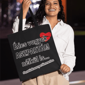 Édes vagyok aszpartám nélkül vászontáska