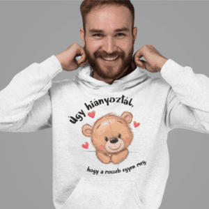 Úgy hiányoztál kapucnis pulóver