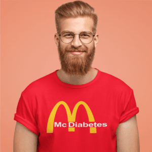 McDiabetes férfi póló