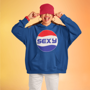 Sexy-Pepsi kapucnis pulóver