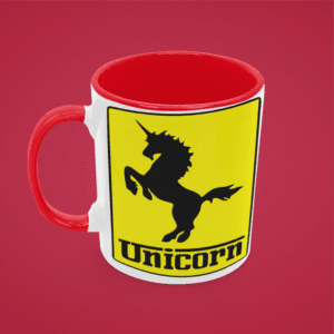 Unicorn-Ferrari bögre