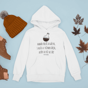 Petőfi Sándor a víz az úr fekete kapucnis pulóver