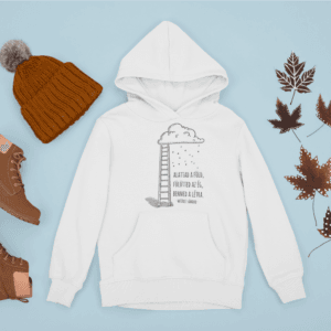 Weöres Sándor létra kapucnis pulóver