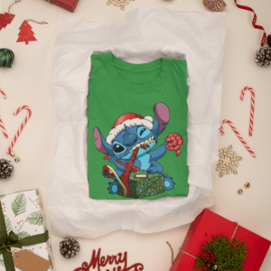 Ajándékbontós Stitch gyerek póló