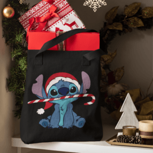 Christmas candy Stitch vászontáska