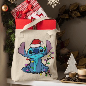 Égősoros Stitch vászontáska