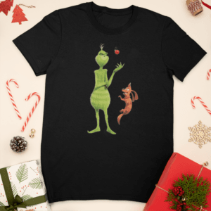 Grinch gömbös kutyás gyerek póló