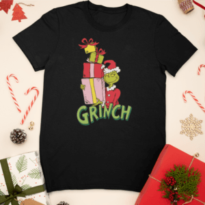 Grinch karácsonyi ajándékokkal férfi póló