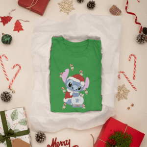 Hógömbös Stitch női póló