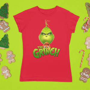 Kutyás logós Grinch női póló