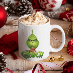 Kutyás logós Grinch bögre