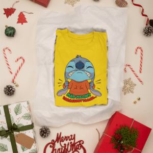 Már megint karácsony Stitch férfi póló