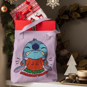 Már megint karácsony Stitch vászontáska