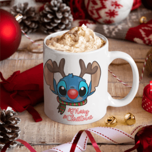 Merry christmas Stitch bögre
