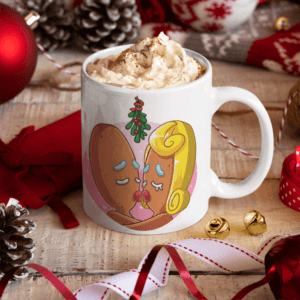 Mézi fagyöngyös csók bögre