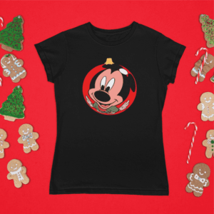 Mickey karácsonyi gömb női póló