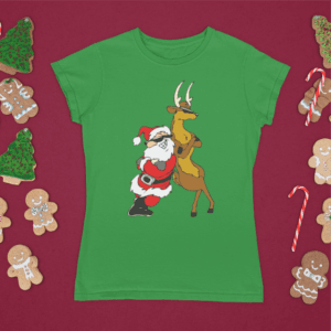 Mikulás és Rudolf női póló