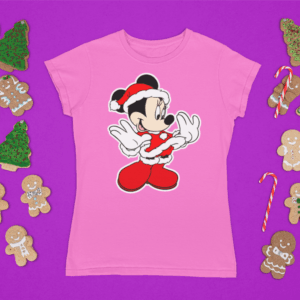 Minnie mouse Santa női póló