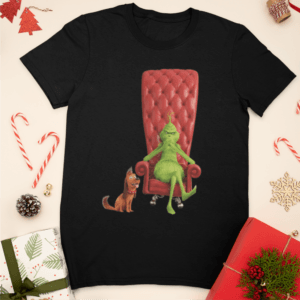 Piros foteles Grinch férfi póló