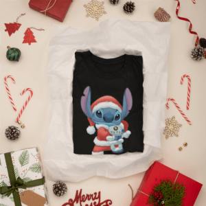Santa Stitch férfi póló