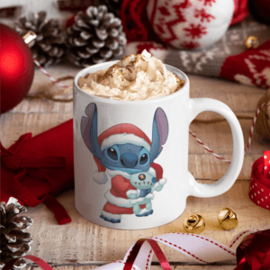 Santa Stitch bögre