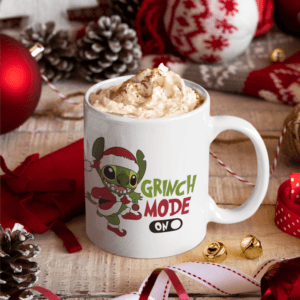 Stitch Grinch mode on bögre