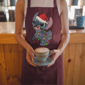 Stitch christmas lights kötény