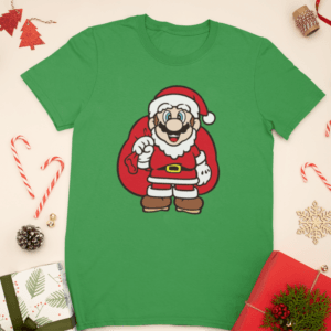 Super Mario zsákkal gyerek póló