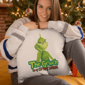 The Grinch is my spirit animal párna