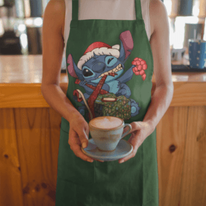 Ajándékbontós Stitch kötény