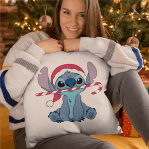 Christmas candy Stitch párna