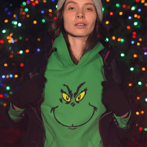 Grinch arc kapucnis pulóver