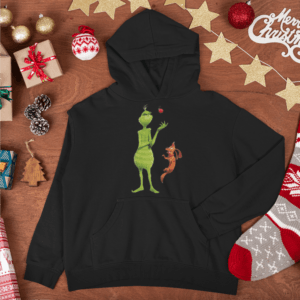 Grinch gömbös kutyás gyerek pulóver