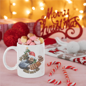 Karácsonyi bejglis Bud Spencer bögre