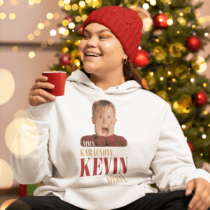 Nincs karácsony Kevin nélkül kapucnis pulóver