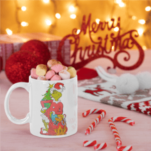 Santa Grinch with Max bögre