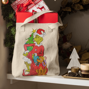 Santa Grinch with Max vászontáska