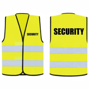 Security feliratos láthatósági mellény