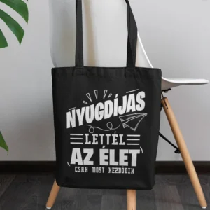 Vászontáska Az élet most kezdődik