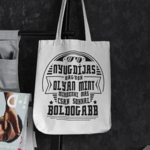 Vászontáska Sokkal boldogabb