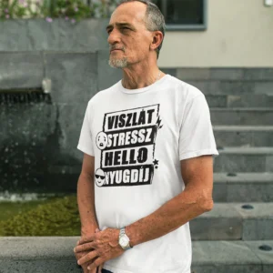 Férfi póló 2025 Hello nyugdíj