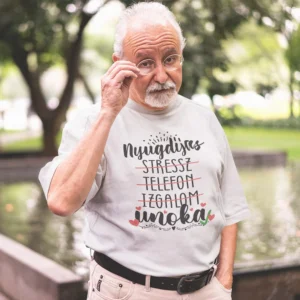 Férfi póló Nyugdíjas unoka
