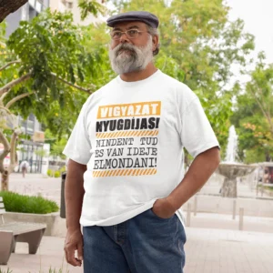 Férfi póló Vigyázat nyugdíjas